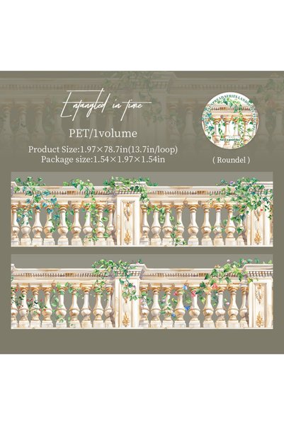 Choice A 50mm*2m PET Flower vine fence landscap Tapes Stickers Scrapbook Hand...