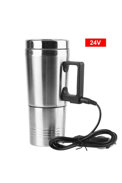 Choice 24V Vehicle Heating Cup Electric Heating Car Kettle Stainless Steel Ca...