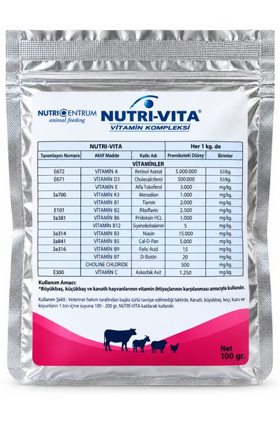 NutriVita 100 Gram Tavuk, Güvercin Ve Kümes Hayvanları Için Vitamin