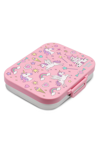 Bamboo Bark Unicorn Multi-Compartment Stainless Steel Leak-Proof Bento Lunch ...