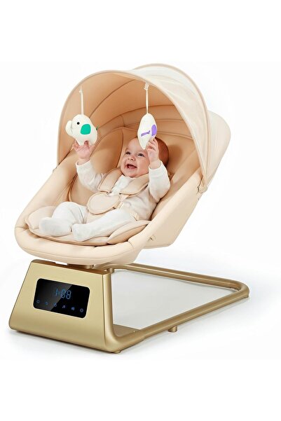 indiggo Ηλεκτρική κουνιστή πολυθρόνα Babyhug με κίνηση 3D, τηλεχειριστήριο, λ...