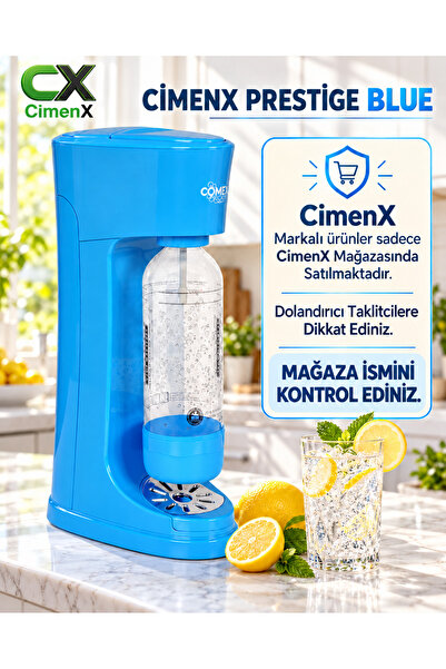 CİMENX Soda Maker – Blue Edition