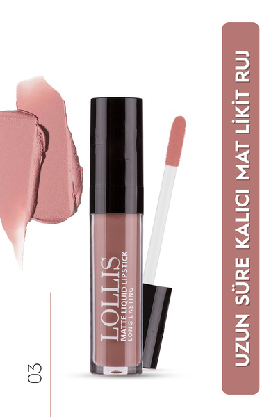 Lollis Matte Liquid Lipstick Matte Liquid Lipstick Long Lasting 03