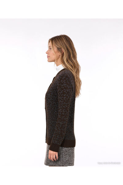 Yargıcı Regular Crew Neck Long Sleeve Cardigan