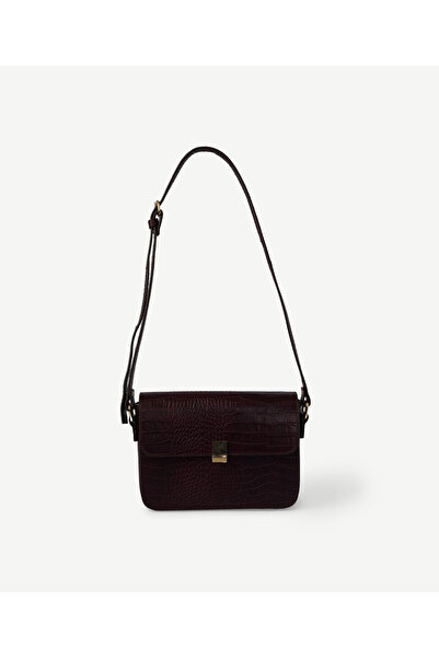 Yargıcı Crocodile Printed Leather Crossbody Bag