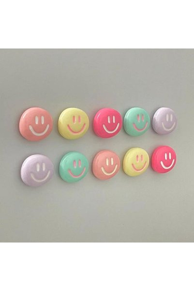 Choice1 10pcs 5PCS Cartoon Smiling Face Refrigerator Magnets, Suitable for Ki...