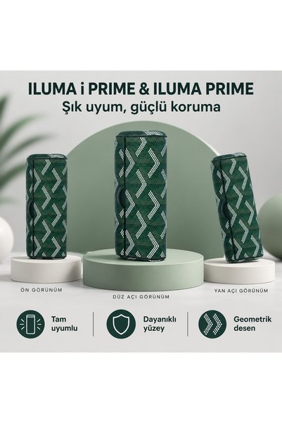 YuumiCo Yeşil Desenli Iluma i Prime Kılıfı ve Iluma Prime Kılıfı ve Kapağı - ...