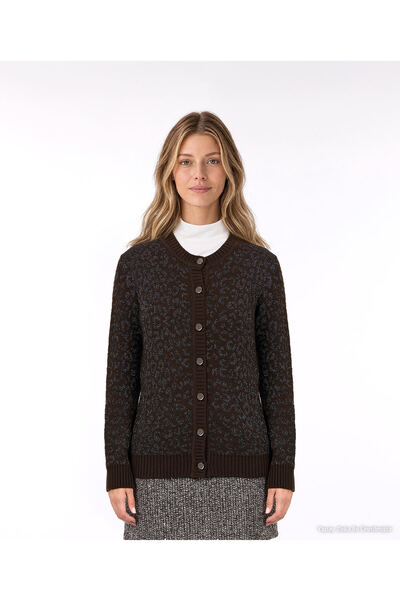 Yargıcı Regular Crew Neck Long Sleeve Cardigan