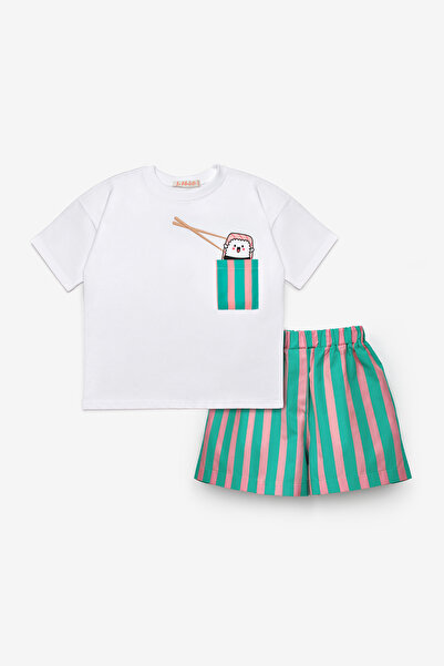 Le Mabelle Tricou cu mânecă scurtă pentru copii, cu model de desene animate M...
