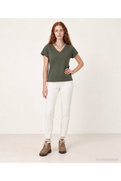 Yargıcı Regular V-Neck Short Sleeve T-Shirt