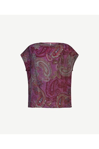 Yargıcı Regular Degaje Yaka Short Sleeve Blouse