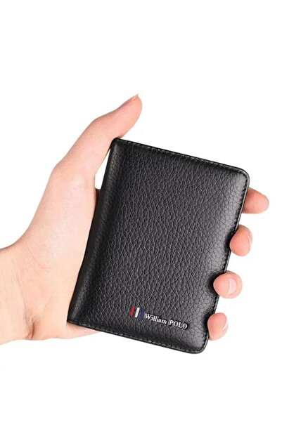 WİLLİAMPOLO Made in Italy Genuine Leather Short Men's Wallet Card Holder Prem...