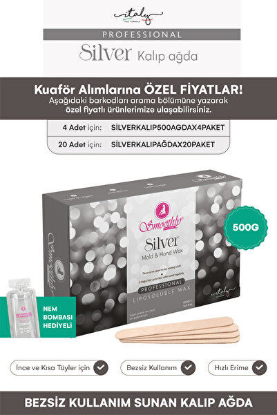 Smoothly 500 G. SİLVER KALIP AĞDA SİR AĞDA EL AĞDASI KUAFÖR AĞDASI ERKEK BERB...