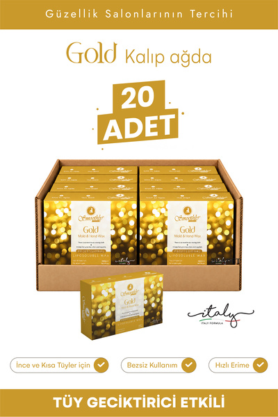 Smoothly Gold Kalıp Ağda 500 g. x 20 adet Pudralı Kalıp Ağda
