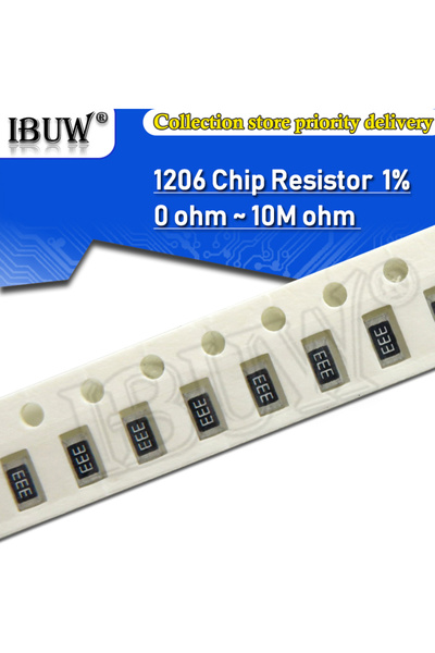 Choice50 100K ohm 100pcs 1206 1% SMD resistor 0R ~ 10M 1/4W 0 1 10 100 150 33...