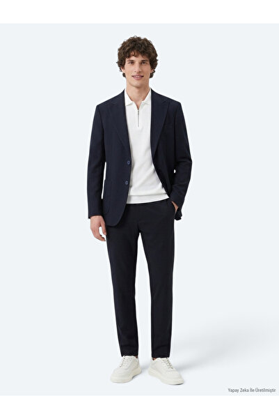 Kip Navy Blue Straight Modern Fit Suit
