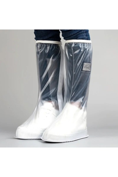Choice XXL 42-43 Men's and Women's High Tube Shoe Cover with Pressed Rain Wat...