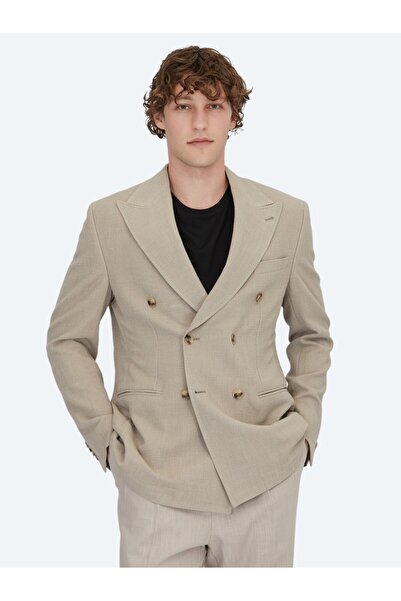 Kip Vizon Desenli Comfort Fit Ceket