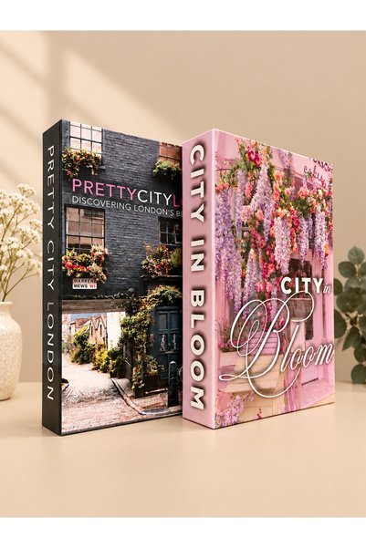 EMELİA HOME DEKORATİF KUTU KİTAP SETİ 2”Lİ BLOOM & PRETTYCITYLONDON