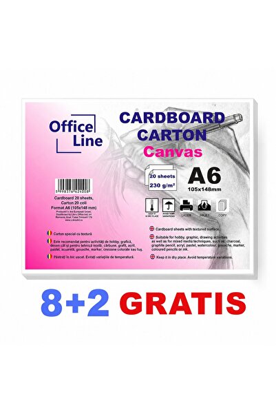 Libra 8+2 FREE A6 230gr Canvas Cardboard top.20 sheets