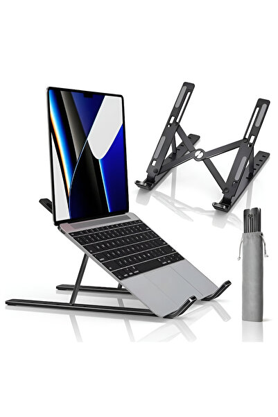 Staryon Suport Laptop Din Aluminiu Staryon, Stand Reglabil Pe 6 Niveluri, Pli...