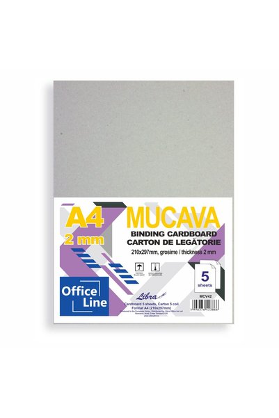 Libra Binding board / A4 cardboard with a thickness of 2 mm, set of 5 sheets