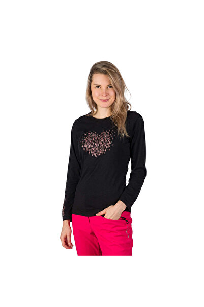NORTHFINDER ANGE – tricou din bumbac organic de drumeție pentru femei, Negru
