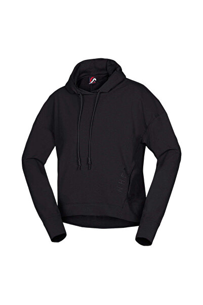 NORTHFINDER Hanorac oversize din bumbac cu gluga dama Gwen black