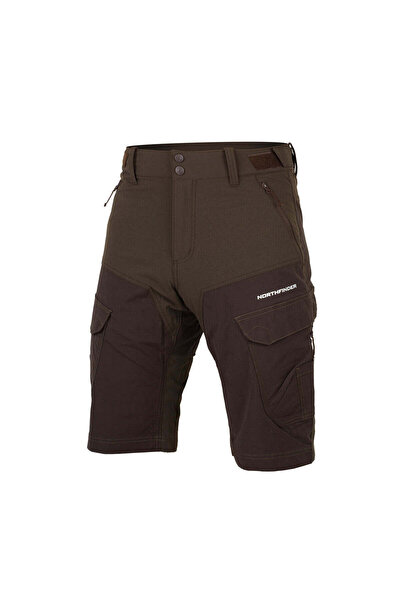 NORTHFINDER Pantaloni scurti cargo barbati Castor, Maro