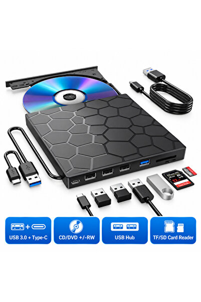 Staryon Unitate DVD externă portabilă subțire Staryon, Unitate optică externă...