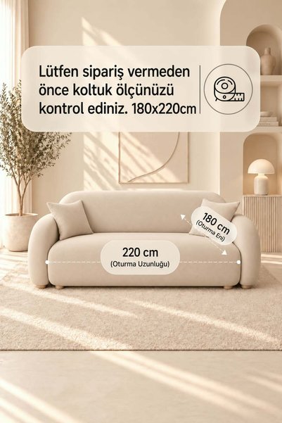 Bellevia Modern Patterned Sofa Cover 180X220 cm Sofa Bed Cover Full Coverage of the Sitting and Back Section Multi-Purpose Cover