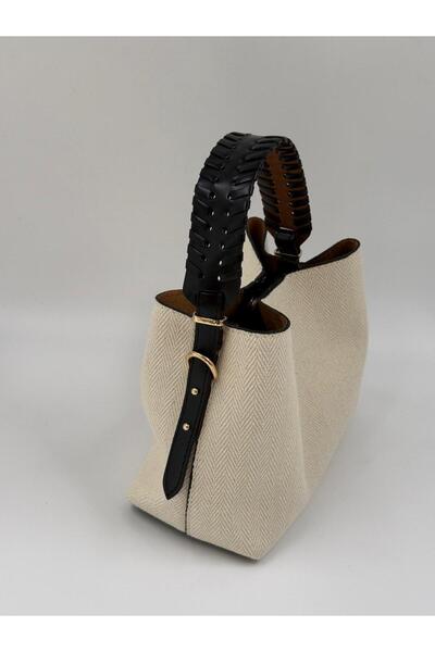 lalettobags Ženska platnena torba model Aden za ruku i preko ramena sa pleten...