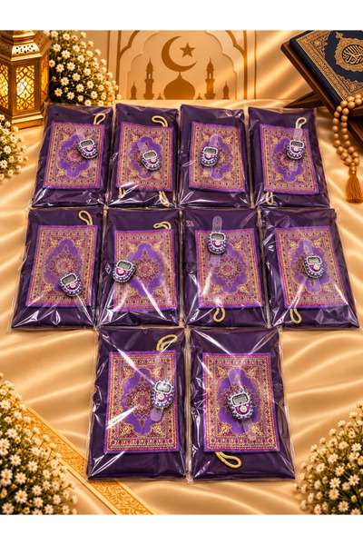 LenaToptan 10 Pieces of Purple Gifts (Dowery-Set-Mevlud-Hac-Umre) Flaming Cov...