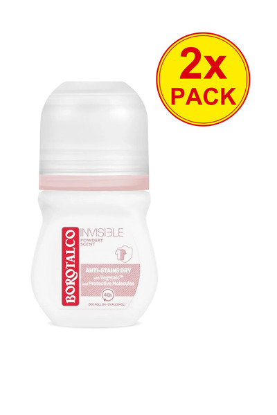 Borotalco 2x PACHET Roll-on Invisible Pink 50ml