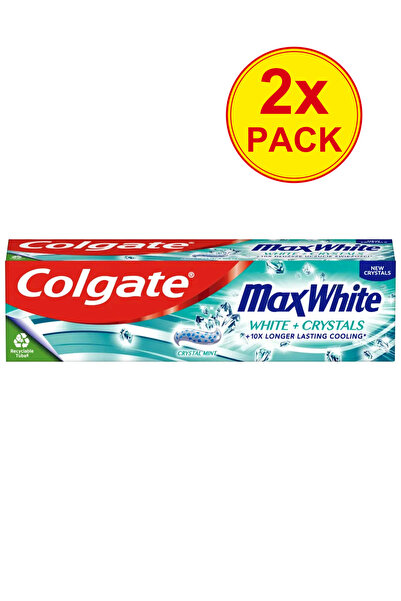 Colgate 2x PACK Max White White Crystals Toothpaste 75ml