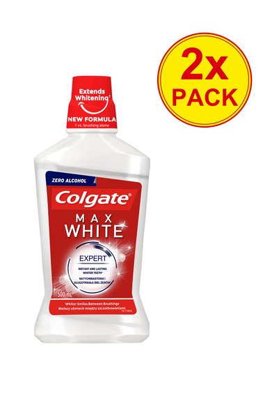 Colgate 2x PACK Max White στοματικό διάλυμα με λευκαντική δράση, 500 ml