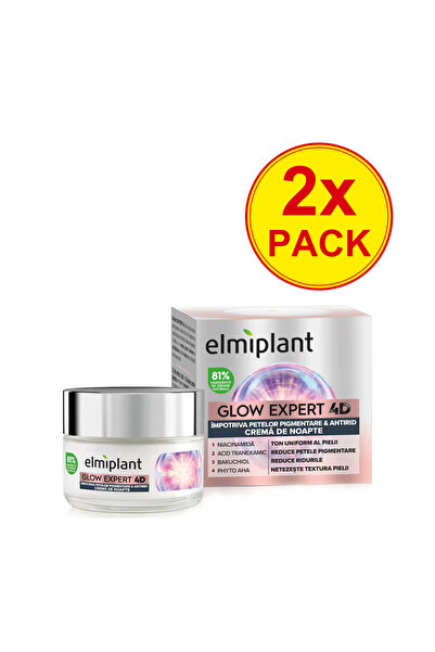 ELMIPLANT 2x PACK Glow Expert 4D night cream against age spots