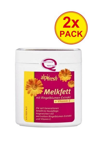 LENHART KOSMETIK Pachet de 2x Cremă grasă emolientă Melkfett cu gălbenele și ...