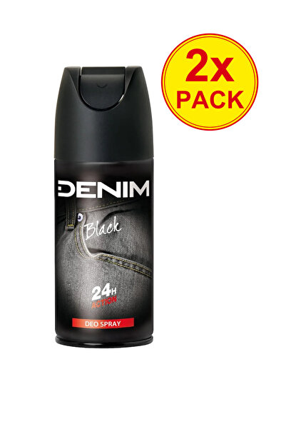 Denim 2x ΣΥΣΚΕΥΑΣΙΑ DEO MEN BODY SPRAY BLACK 150ML