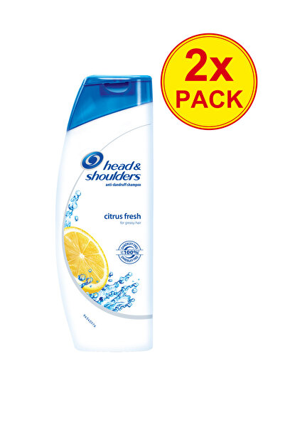 Head & Shoulders Pachet de 2 șampoane anti-mătreață Head&Shoulders Citrus Fre...