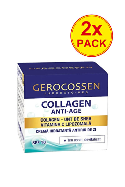 GEROCOSSEN Pachet de 2 creme de zi hidratante anti-îmbătrânire cu colagen, un...