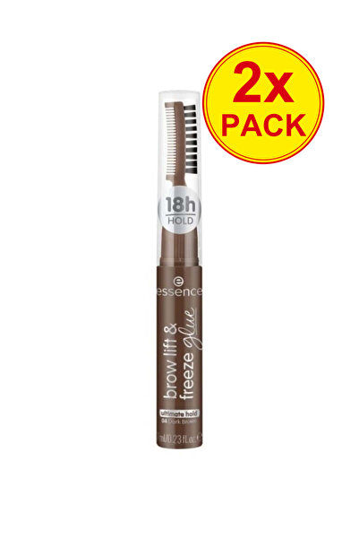 Essence Pachet 2x Adeziv pentru lifting și fixare sprâncene - 04 Maro închis,...