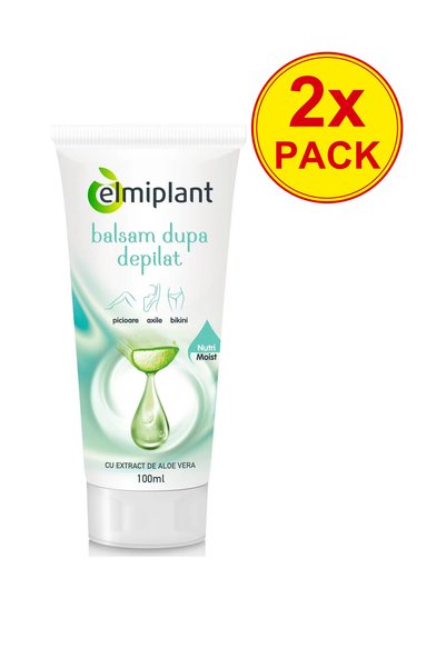 ELMIPLANT Pachet de 2 Balsam după depilare cu extract de Aloe Vera, Elmiplant...