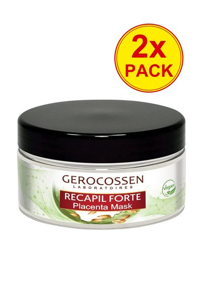 GEROCOSSEN Pachet de 2x Mască de păr Recapil Forte cu Placentă Vegetală, 300 ml