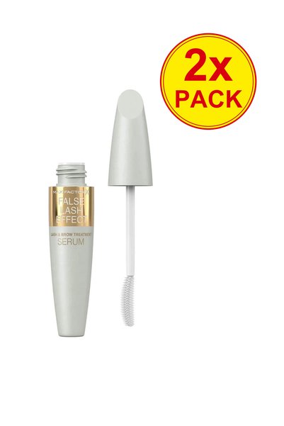Max Factor Διπλή συσκευασία Ορός για βλεφαρίδες και φρύδια με εφέ ψεύτικων βλ...