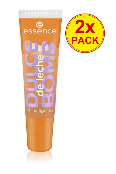 Essence Pachet de 2 Luciu de buze strălucitor, Dulce de Leche Bomb, Esență, 1...