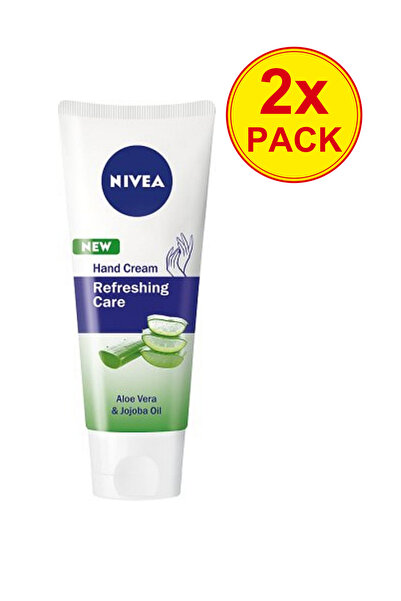 NIVEA Διπλή συσκευασία Αναζωογονητική Κρέμα Χεριών με Αλόη Βέρα & Έλαιο Τζοτζ...