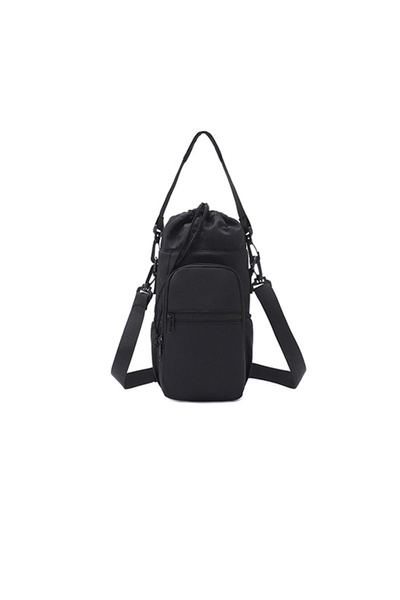 choice2 black Oxford Lightweight and Waterproof Crossbody Water Bottle Bag Ou...