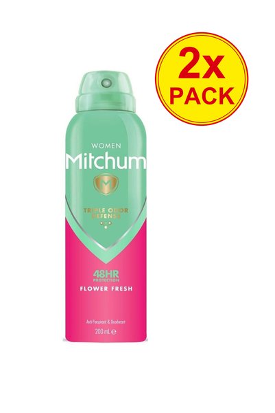 Mitchum Pachet 2x Deodorant spray Flower Fresh