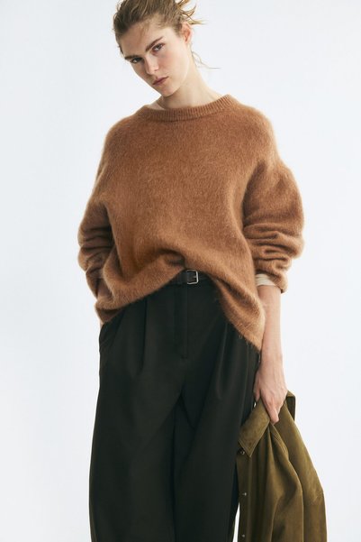 H&M Tiftik Karışımlı Oversize Kazak